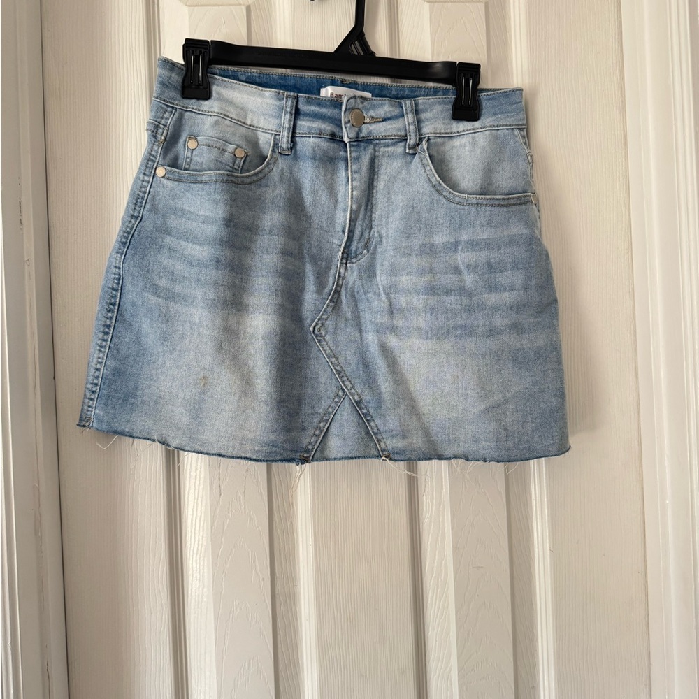 BAMBOO Light Blue Denim Mini Skirt